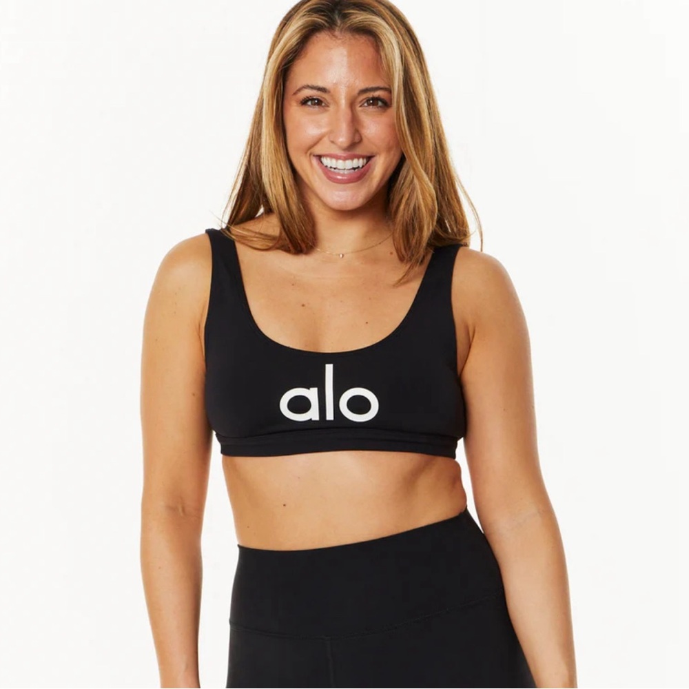 Alo Yoga Ambient Logo Bra